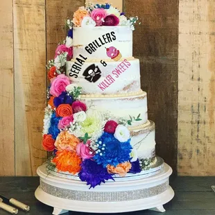 a wedding cake