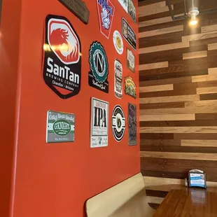 Beer sign wall