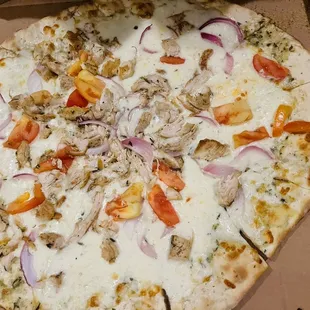 Pollo Lardo pizza