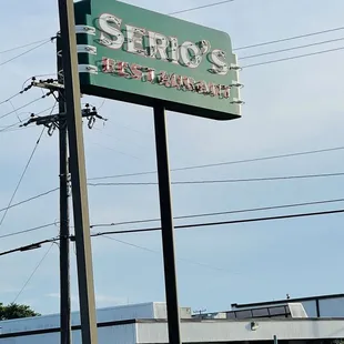 Famous neon sign of Serio's