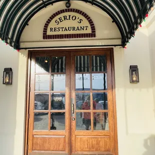 Front door at Serio's