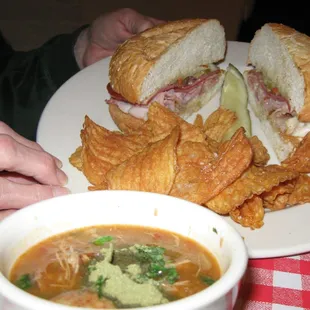 Muffaletta w/Chicken &amp; Sausage Gumbo