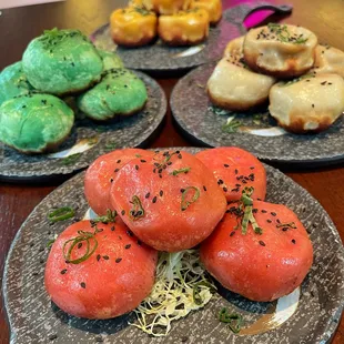 Curry Beef SJB, Monk SJB, Pork and shrimp SJB and Orginal pork SJB