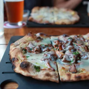 Chanterelle Mushroom Pizza