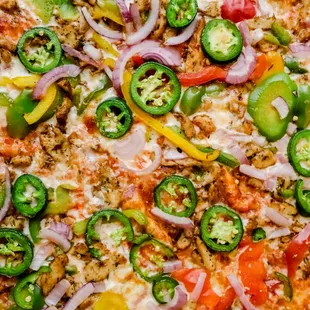 Build your own pizza, any toppings!