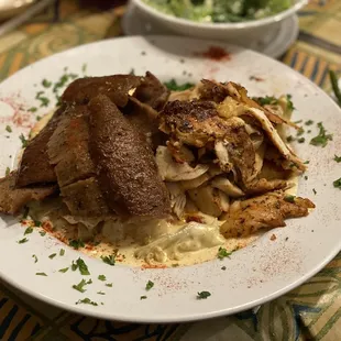 Serop's Pasta, hold the pasta, over Eggplant Medallions.