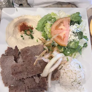 gyros classic lunch plate