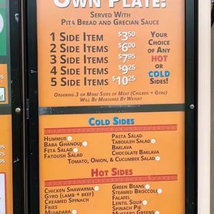 Serop's Express menu with Eat Fit options
