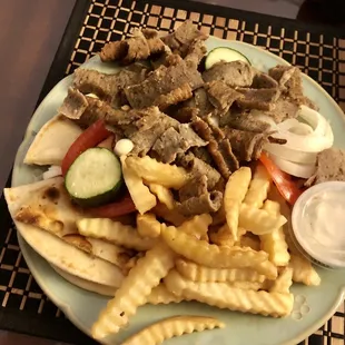 Gyro platter.