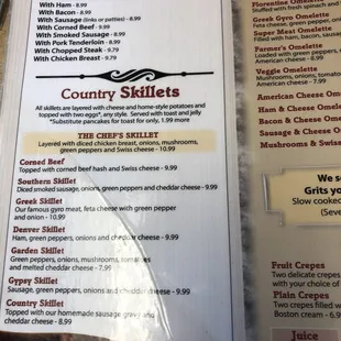 Breakfast Country Skilletts