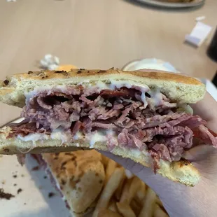 Inside of the Reuben Sandwich...