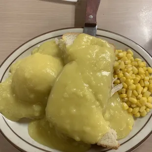 Hot Turkey...all white meat Turkey was great.... agaib, the gravy was really salty....I&apos;ll stick with the Hot hamburger next time