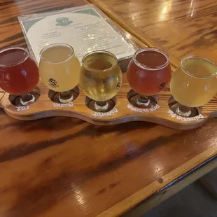 5 flight sampler