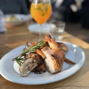 They half a chicken was also very tasty and well done