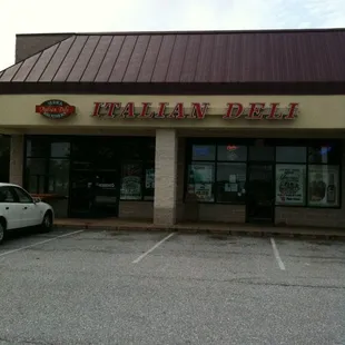 the front of the restaurant