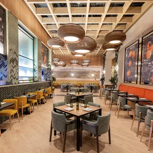 the interior of the restaurant