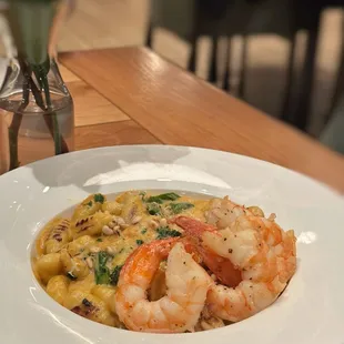 Butternut Squash Gnocchi w/Shrimp