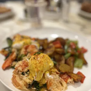 mothers&apos; day special lobster bennedict.