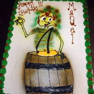 a birthday cake for a man