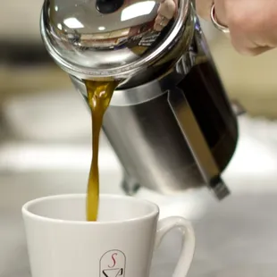 French Press at our Drip Bar