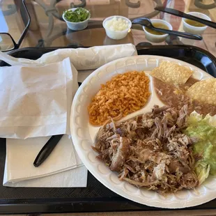 Carnitas platter $12.99 plus tax