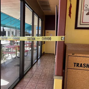 Restroom - is it out of order or a Halloween decoration gone wrong? ;)