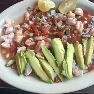 Shrimp Ceviche with avocado