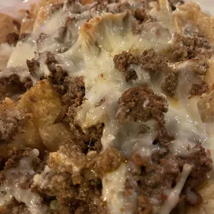 Nachos with ground beef