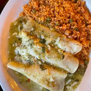 Enchiladas verde