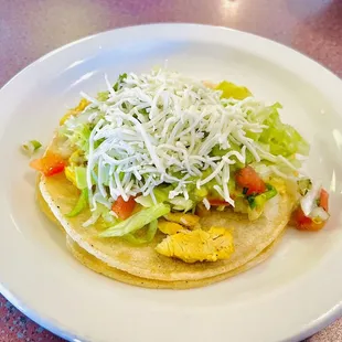 a taco on a plate