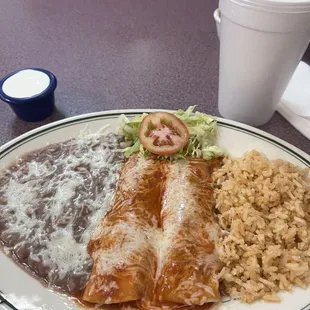 Shredded Beef Enchiladas