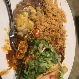 2 item combo with rice and beans