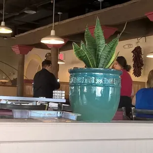 Interior. Didn't care for the "rustic touch" with branches on the over-hangs. Kept wondering if there were bugs in the wood....