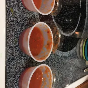 Side of salsa? I thought maybe it spilled in the bag... nope.