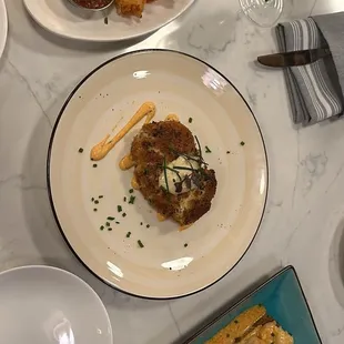 Crispy Calamari and Shrimp, Maryland Crab Cake, &amp; Smoked BBQ Shrimp