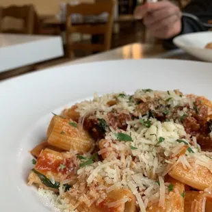 Italian sausage rigatoni. It was good.