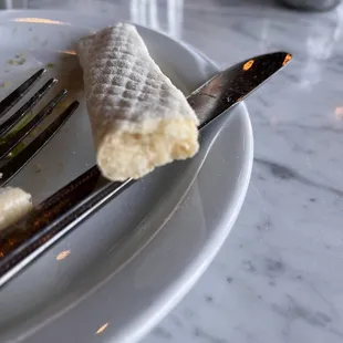 Under cooked breadstick