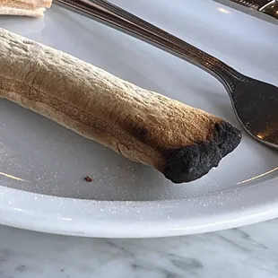 Burnt breadstick