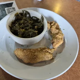 Catfish and Greens