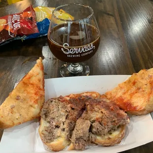 Meatloaf sandwich and Aztec alchemist u can't go wrong