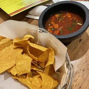 First serving of chips are free