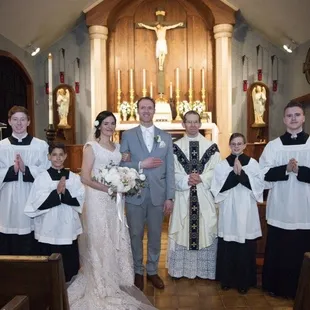Wedding at Servants of the Holy Family Catholic Church
