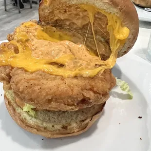 Chicken sandwich with chipotle ranch