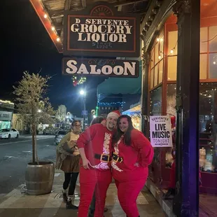 My wife and I dressed up for the Santa Bar 2022!