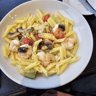 Shrimp and Scallops with Gluten Free Penne Pasta