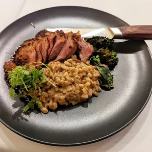 Duck &amp; orange gastrique