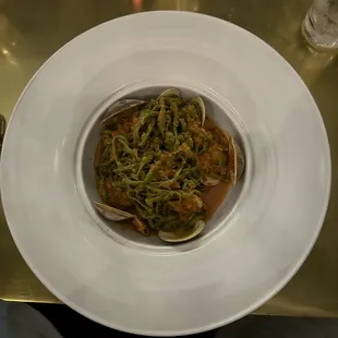 Linguini and clams