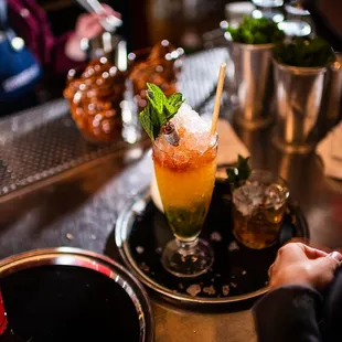 drink, oysters and mussels