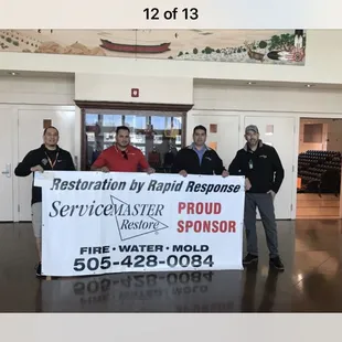 Servicemaster By Rapid Response is a proud sponsor for Sports teams at SFIS.