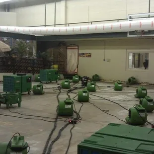 BEFORE Illustrated in this picture is a commercial water damage loss in Colorado Springs